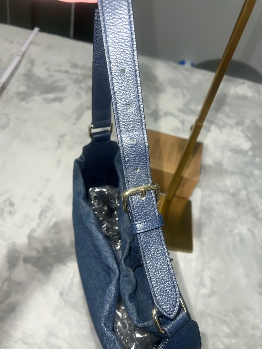 Talbots Denim Hobo Bucket Bag.